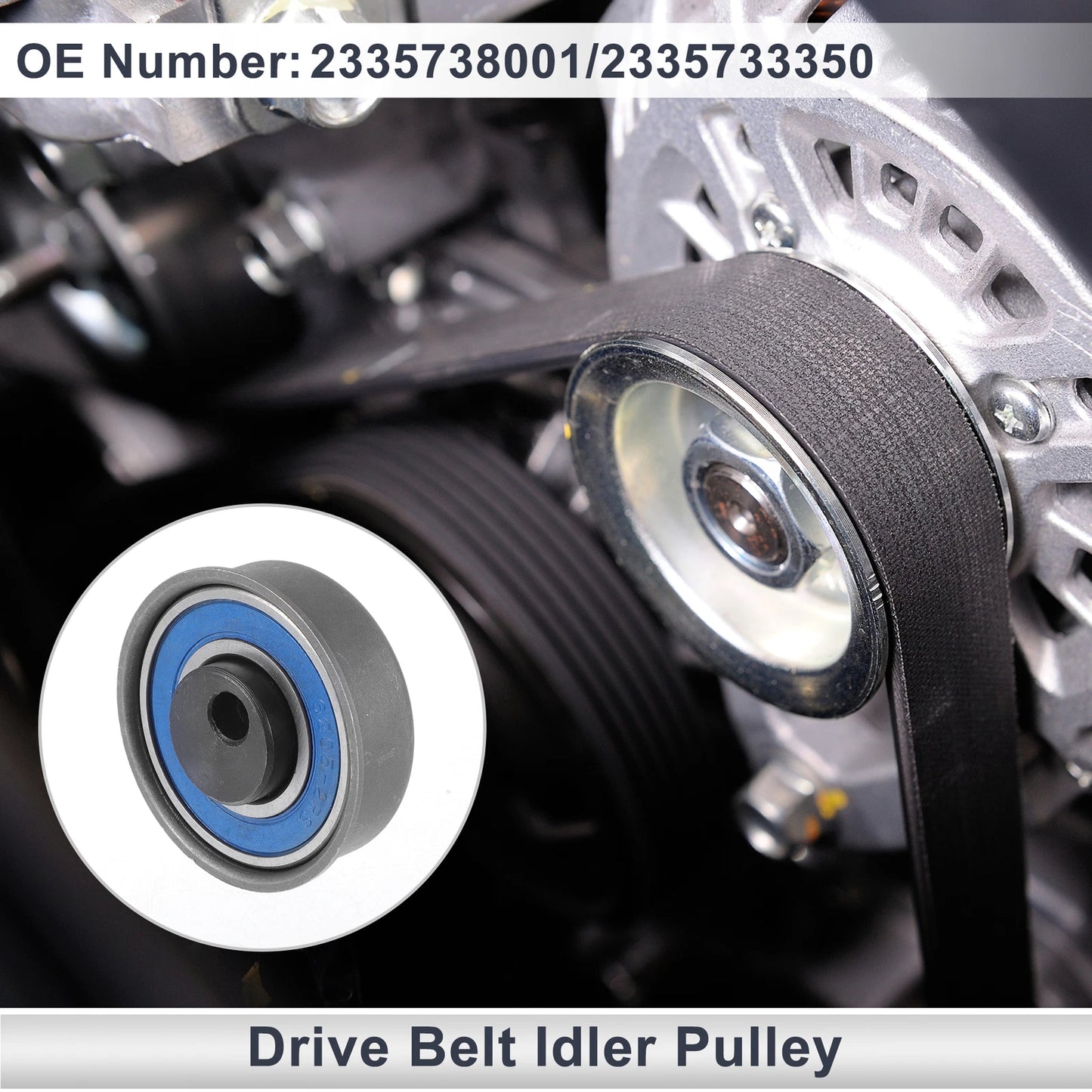 Drive Belt Idler Pulley for Hyundai Santa Fe (2001-2004) 1 Pc