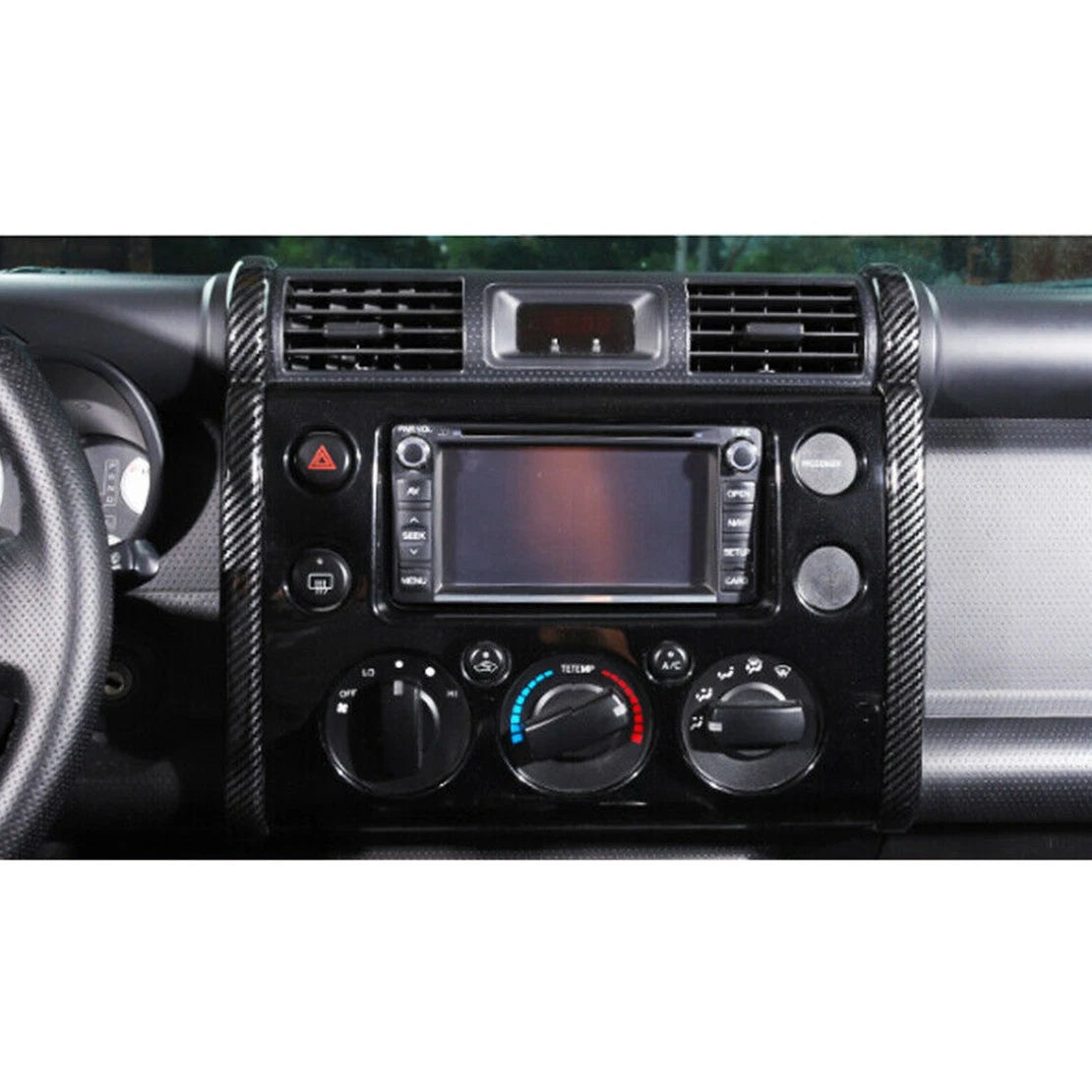 Carbon Look GPS Navigation Side Strip Trim for Toyota FJ Cruiser (2007-2014)