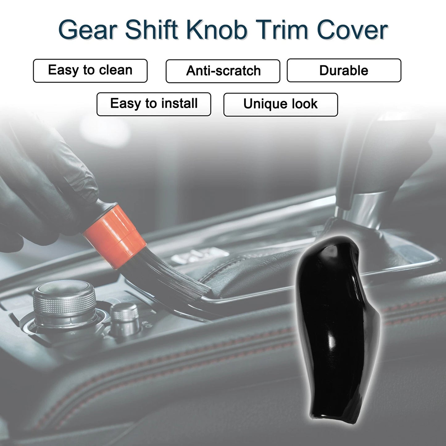 ABS Gear Shift Knob Cover for BMW 5 6 7 Series G11 G12 G30 (2017-2023)