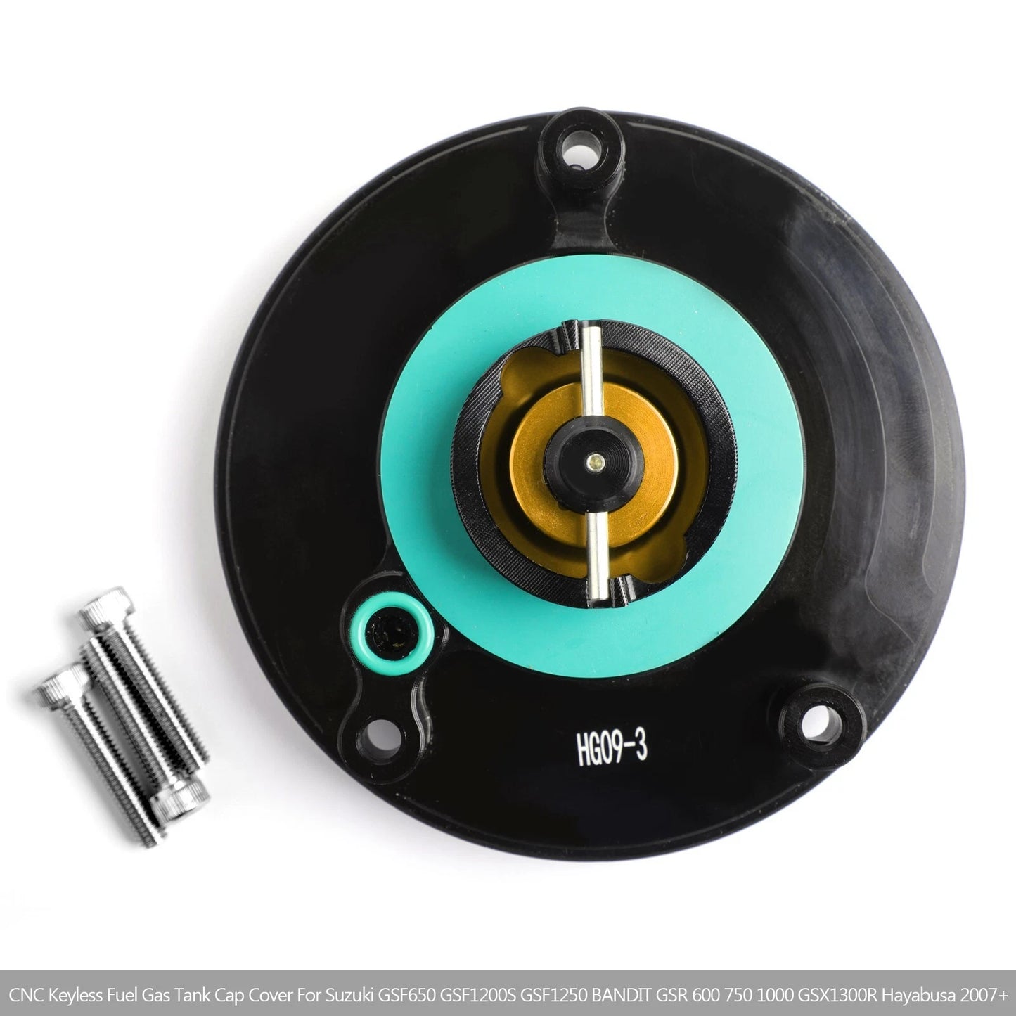 Keyless Fuel Gas Tank Cap Cover for Suzuki GSF650, GSF1200S (2007-2018)