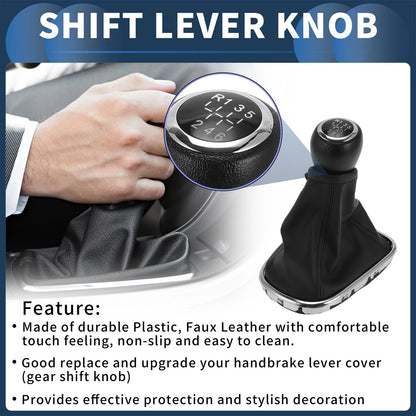 6 Speed Gear Shifter Knob with Cover for Chevrolet Cruze (2010 - 2015)