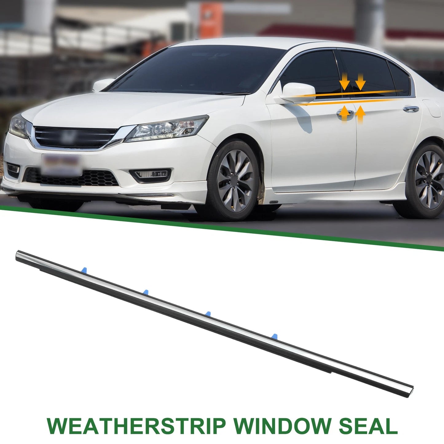 Rear Right Weatherstrip Window Seal for Honda Accord (1996-1997)
