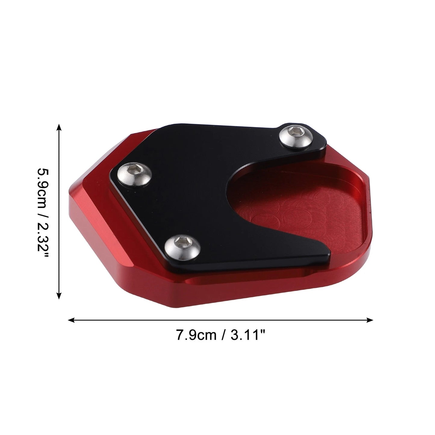 1 x Set Aluminum Alloy Kickstand Plate Pad for Honda CB125R (2018–2021)