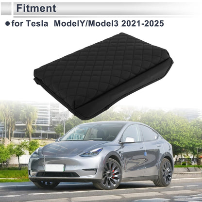 Center Console Cover for Tesla Model Y/Model 3 (2021-2025) Black 1 Pc