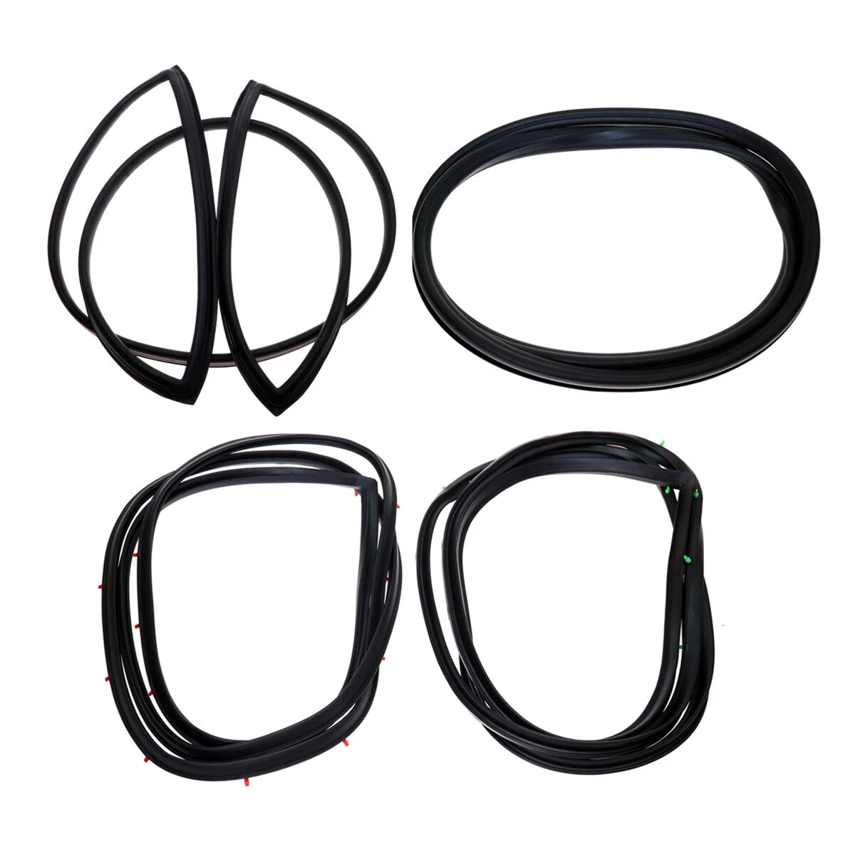 Front Rear Windshield Glass Door Seal Set for Datsun 620 1972-1979