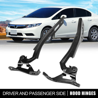 Hood Hinges  Left Right for Honda Civic (2012-2015)