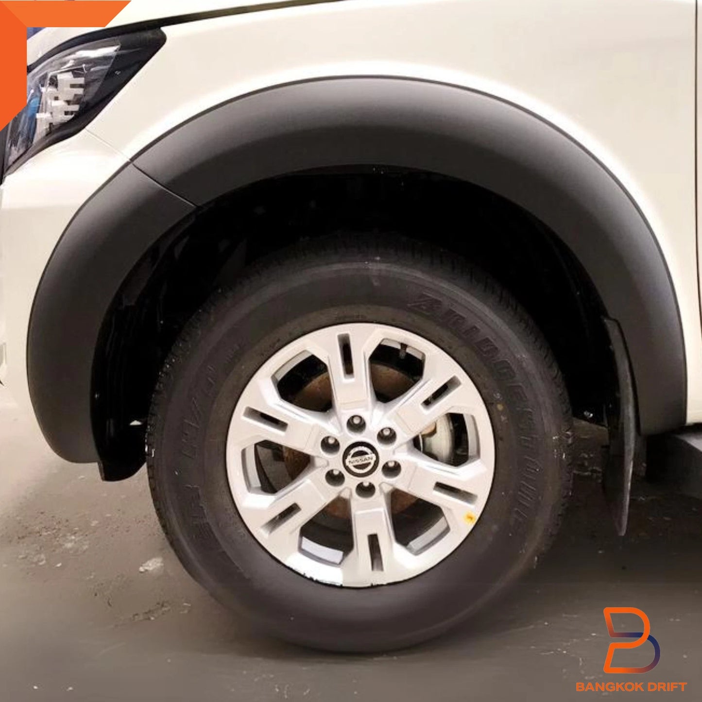 Matte Black Fender Flares for Nissan Navara D23 (2021-2023)