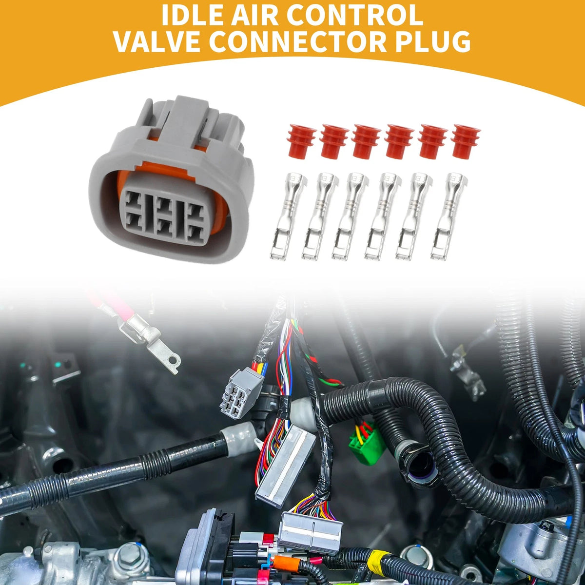 6 Pin Idle Air Control Valve Connector Plug for Toyota 1JZ 2JZ