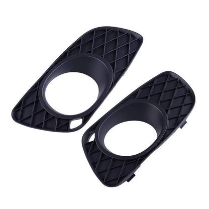 Front Bumper Fog Light Trim Covers Black for Smart Fortwo (2007-2014)
