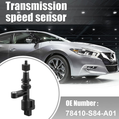 Transmission Speed Sensor for Honda (78410-S84-A01) 3 Pins Plastic Metal Black