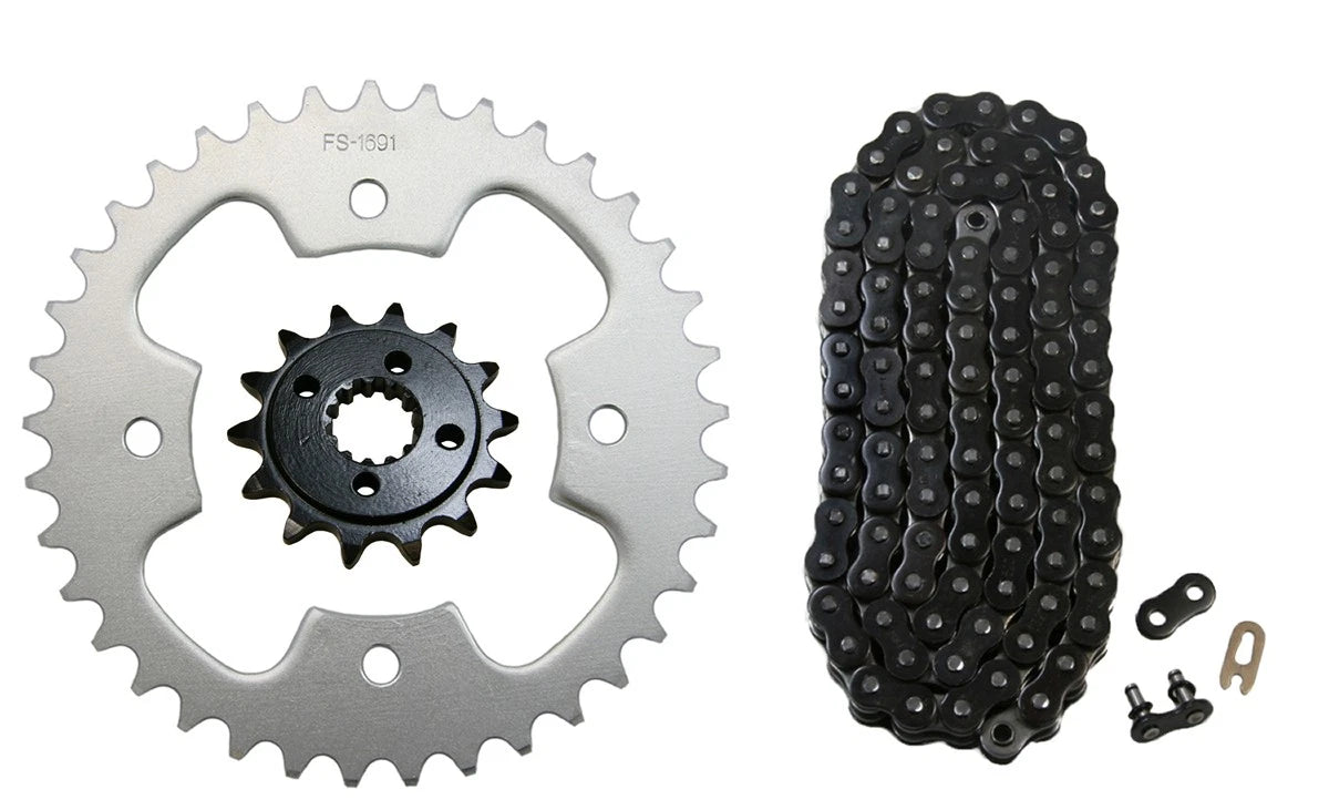 Black 520x92 Drive Chain 14/38 Sprockets for Polaris Predator 500 (2005–2007)