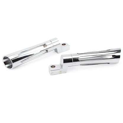 Chrome CNC Footpeg Footrest for Harley Dyna FXSB FXCW FXS Sportster XL1200 (2012-2017)