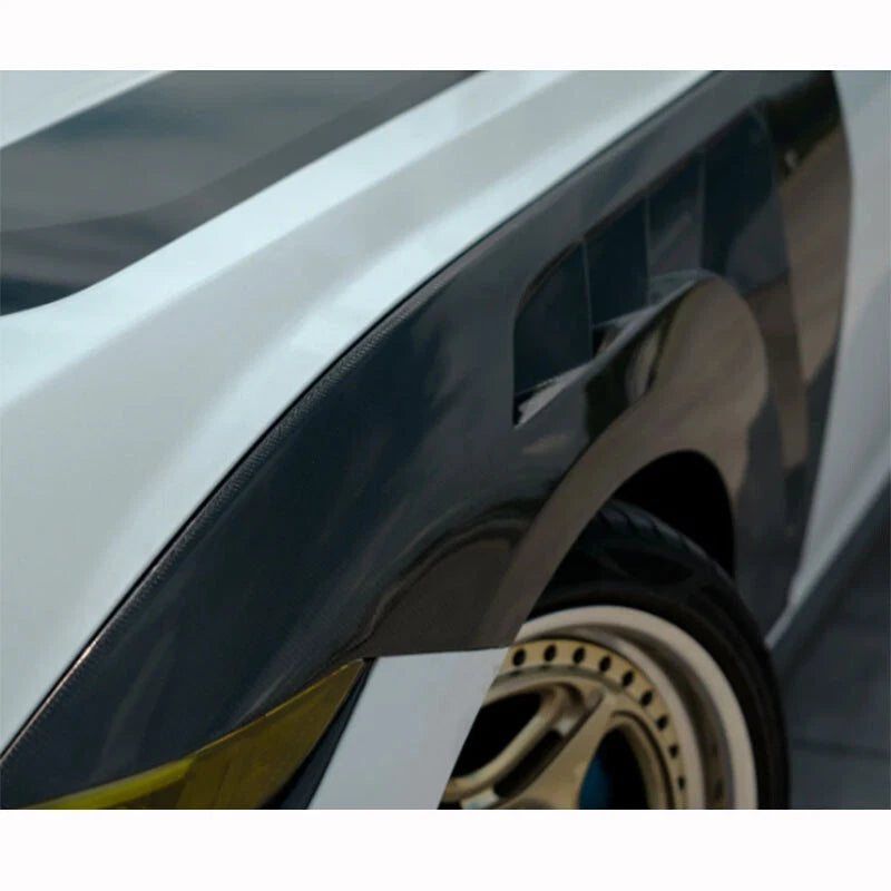 Real Carbon Fiber Gloss Front Fenders Fit for Ford Mustang 2024-2025