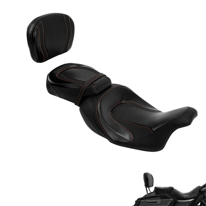 Rider & Passenger Seat Backrest Pad for Harley CVO Street Glide (2009-2023)