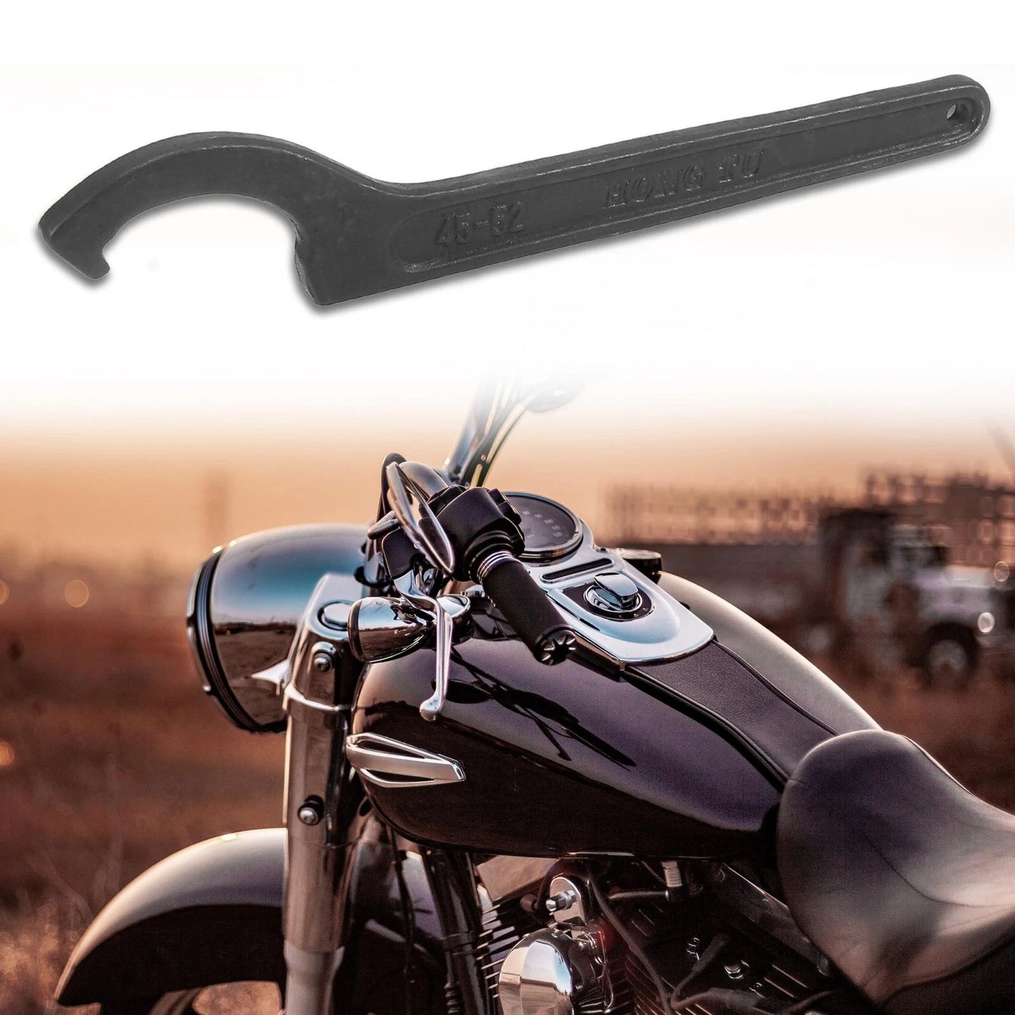 Spanner Hook Wrench / 45-52mm / Rear Shock Absorber for Universal Motorcycle