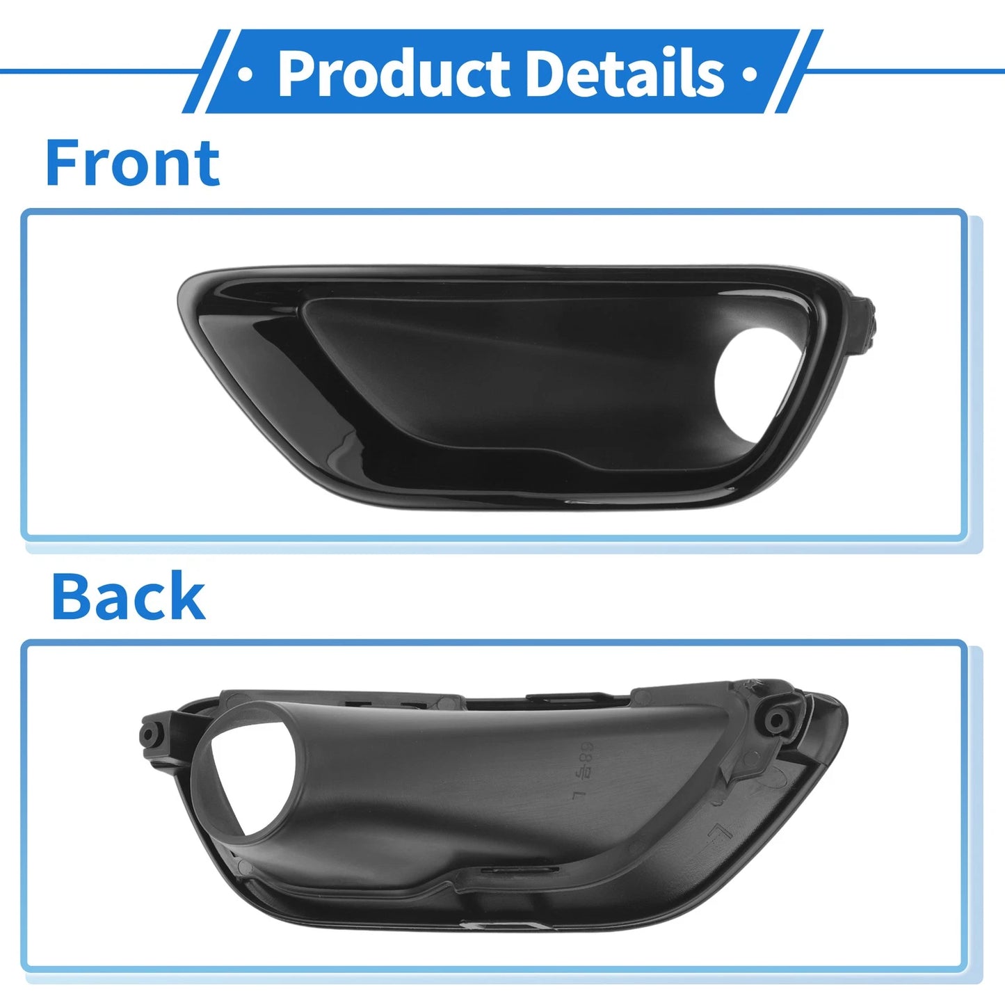 Fog Light Grills for Jeep Grand Cherokee 2016-2021 (2 x Lights)