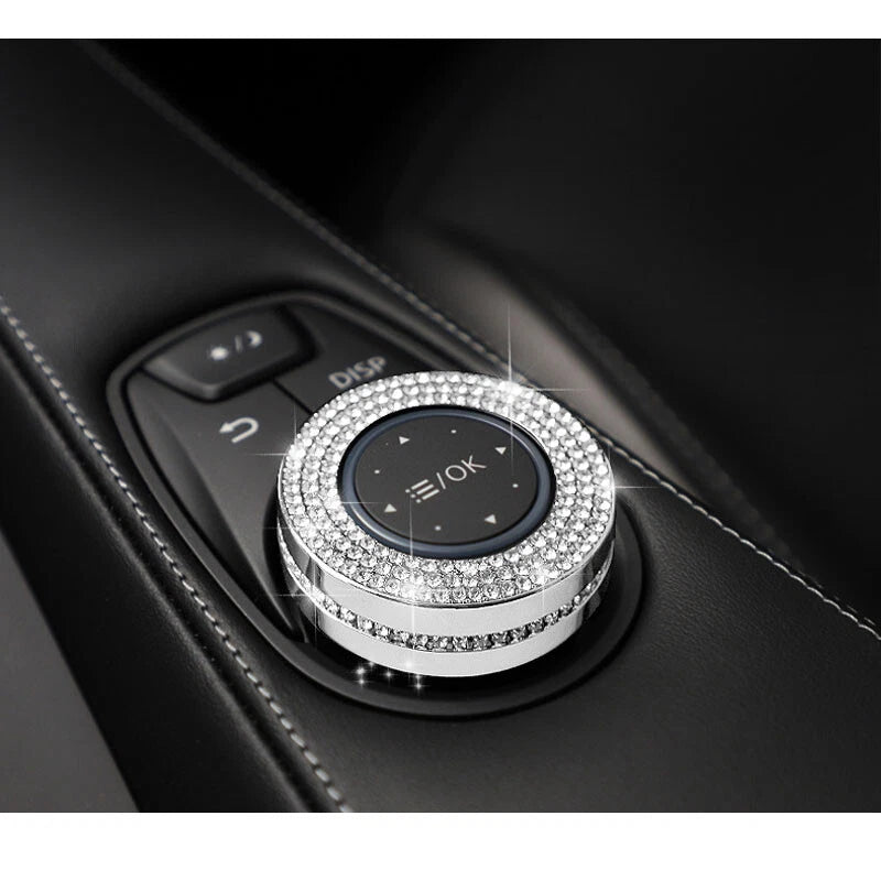Crystal Center Console Multimedia Buttons Cover Trim fit for Infiniti Q50 QX50