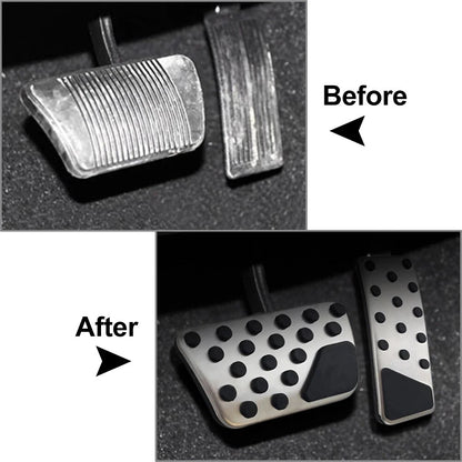 Stainless Steel Gas Brake Pedal Covers for Jeep Wrangler (2007-2017)