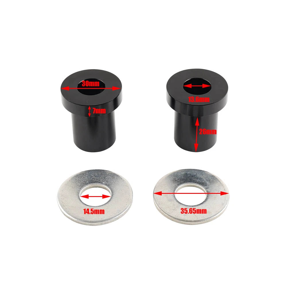 CNC Solid Handlebar Riser Bushings for Harley Touring Road King Softail