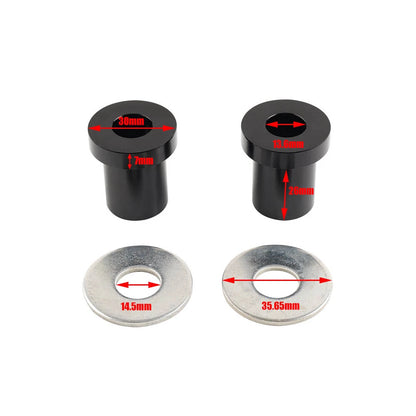 CNC Solid Handlebar Riser Bushings for Harley Touring Road King Softail