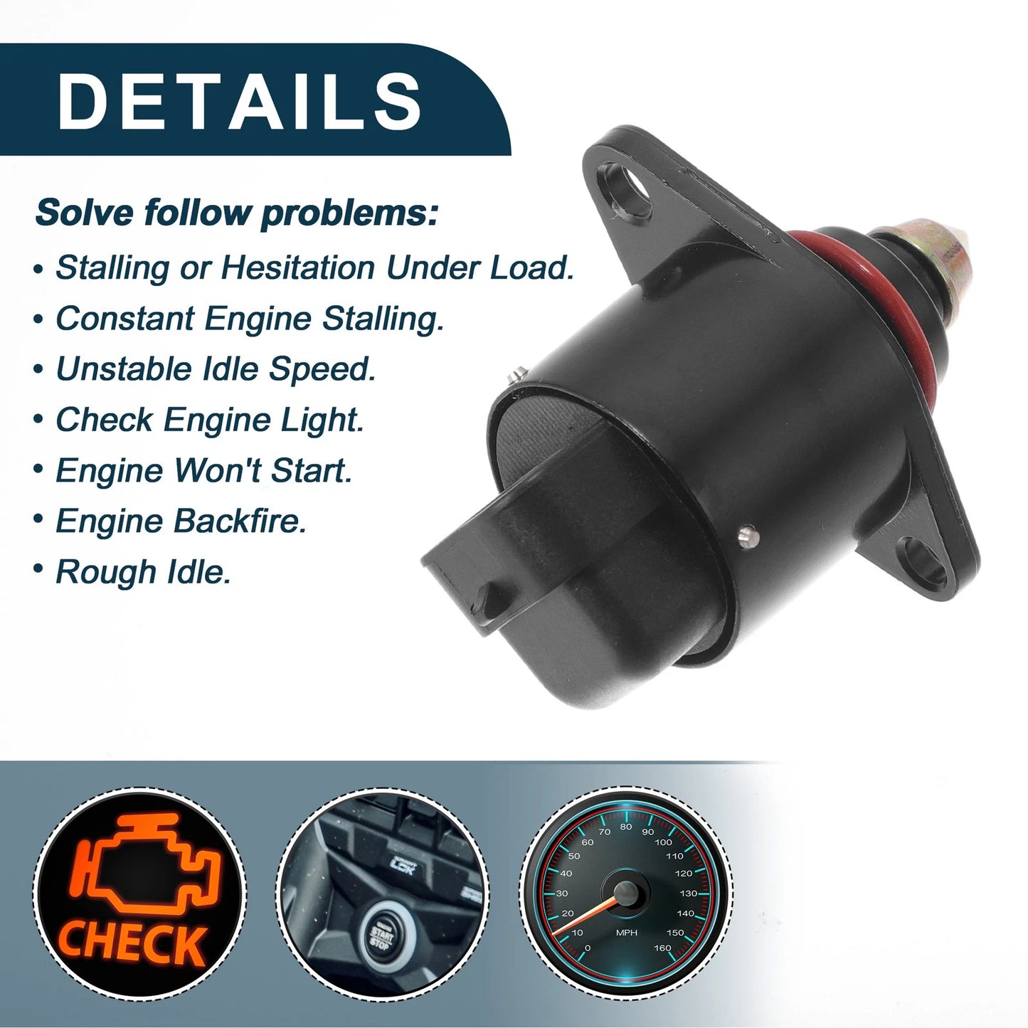 Idle Air Control Valve for Chevrolet G30 (1992-1996)