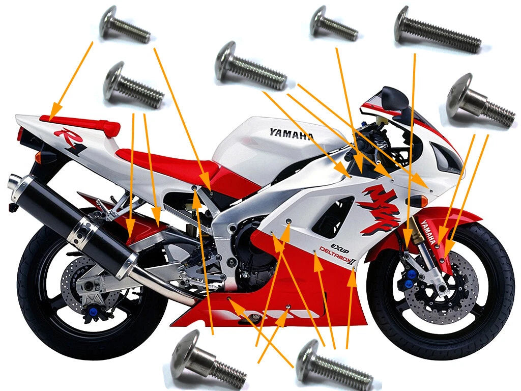 Bolts & Screws Fairing & Screen for Yamaha R1 (1998–2001)