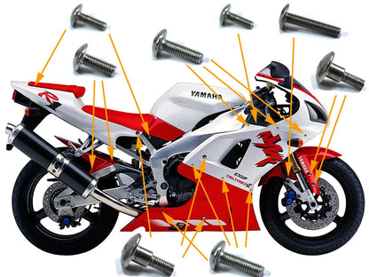 Bolts & Screws Fairing & Screen for Yamaha R1 (1998–2001)