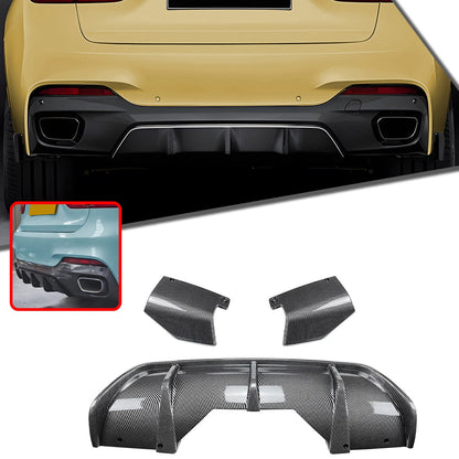 Rear Bumper Diffuser Lip for BMW X6 F16 M Sport (2014-2019)