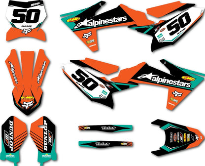 Custom Graphics Kit Vital Style Stickers for KTM 50 (2024-2025)