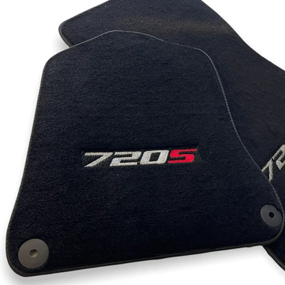 Floor Mats for McLaren 720S 2017-2021 Black Tailored Carpet Set LHD