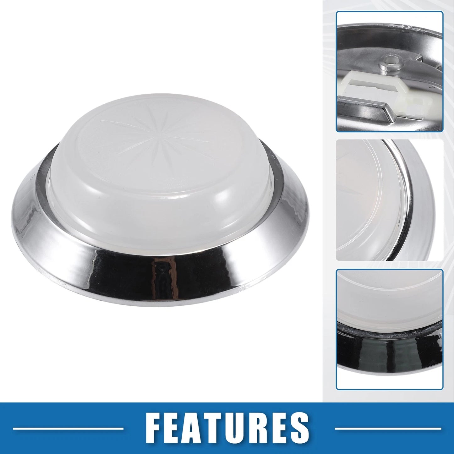 Round Dome Light Base Lens Cover for Chevy Camaro (1970-1981)