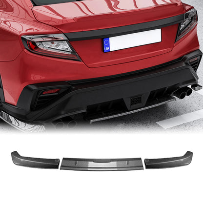Rear Diffuser Lip Side Covers for Subaru WRX STi (2022-2024) Carbon Look