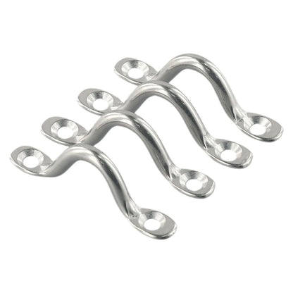 Heavy Duty 5mm Wire Eye Straps for Boat Marine Tie Down Fender Canopy 4pc