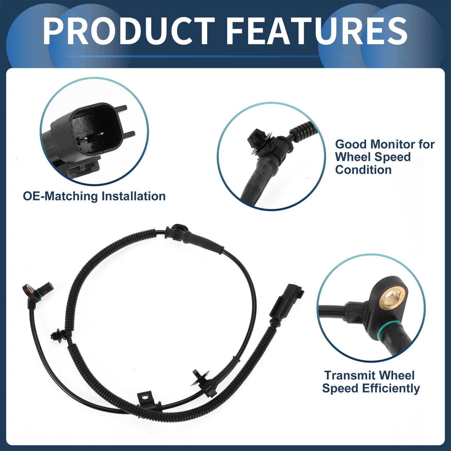 ABS Wheel Speed Sensor for Ford F-150 2011-2014 Front