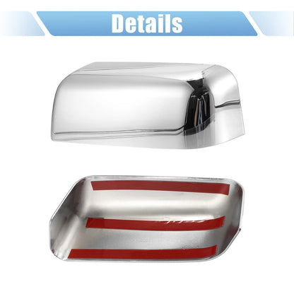 Chrome Plated Power Top Half Mirror Covers for Ford F-150 FX4 XLT (2004-2008)