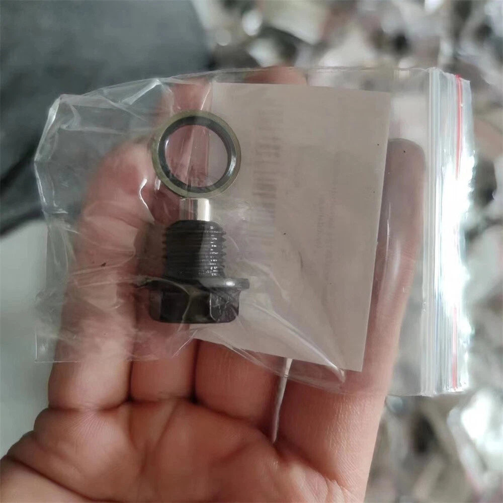 Oil Pan Drain Plug Bolt w/ O-Ring for Renault Master, Peugeot 308, Citroen C3-C5