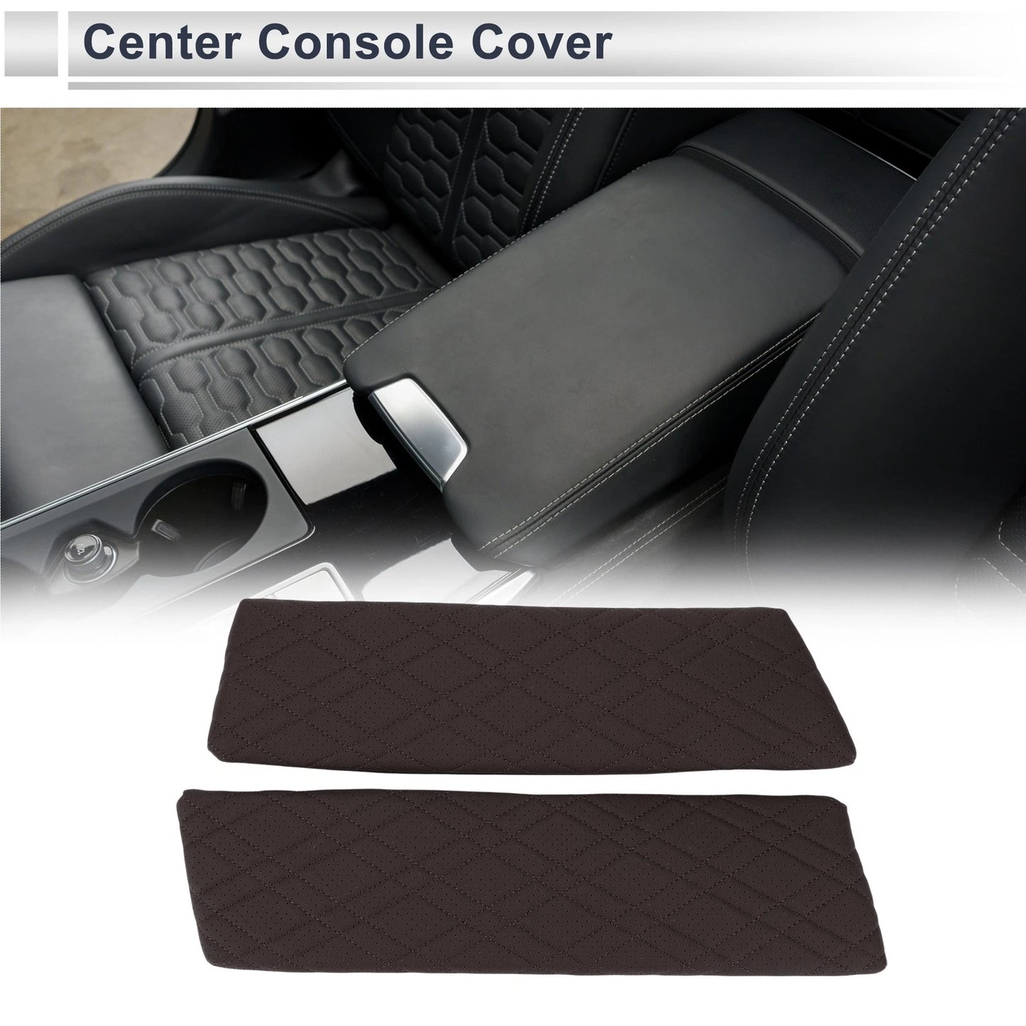 Center Console Cover for BMW 5 Series G30 2018-2023 Dark Brown 1 x Set