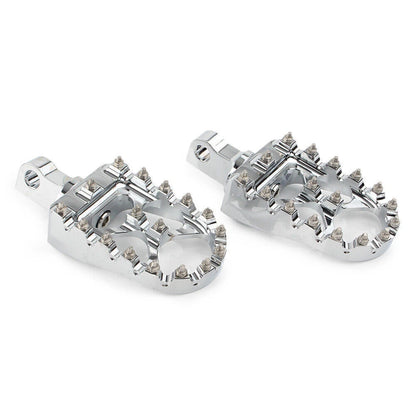 Wide Foot Pegs MX Style for Harley Dyna Sportster Iron 883 Fatboy