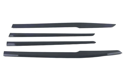 Glossy Black Door Side Body Molding Cover Trim for Toyota Highlander (2020-2022)