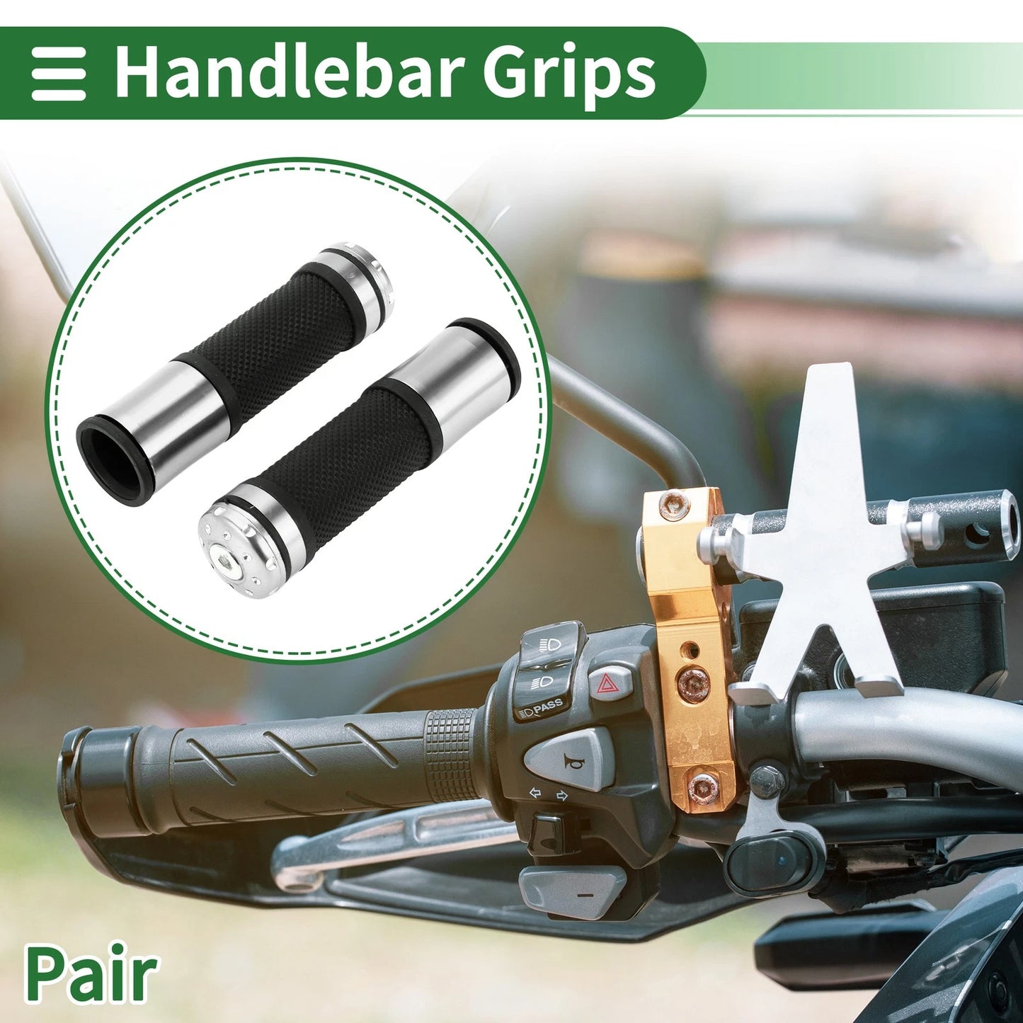 7/8" 22mm / Motorcycle Hand Grips Cover for All Models