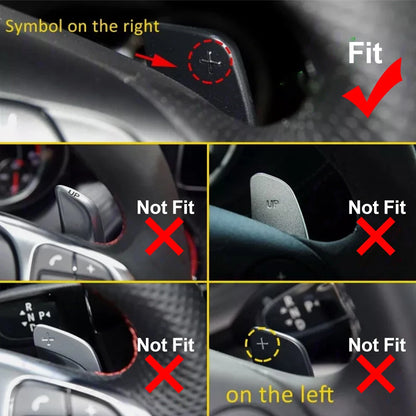 Steering Wheel Shift Paddle Extensions for Mercedes Benz A B C CLA GLK SLK (2012-2020)