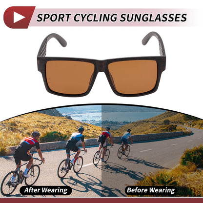 1 Pc Motorcycle Riding Goggles Brown Lens Brown Frame Tri-acetel Cellulose
