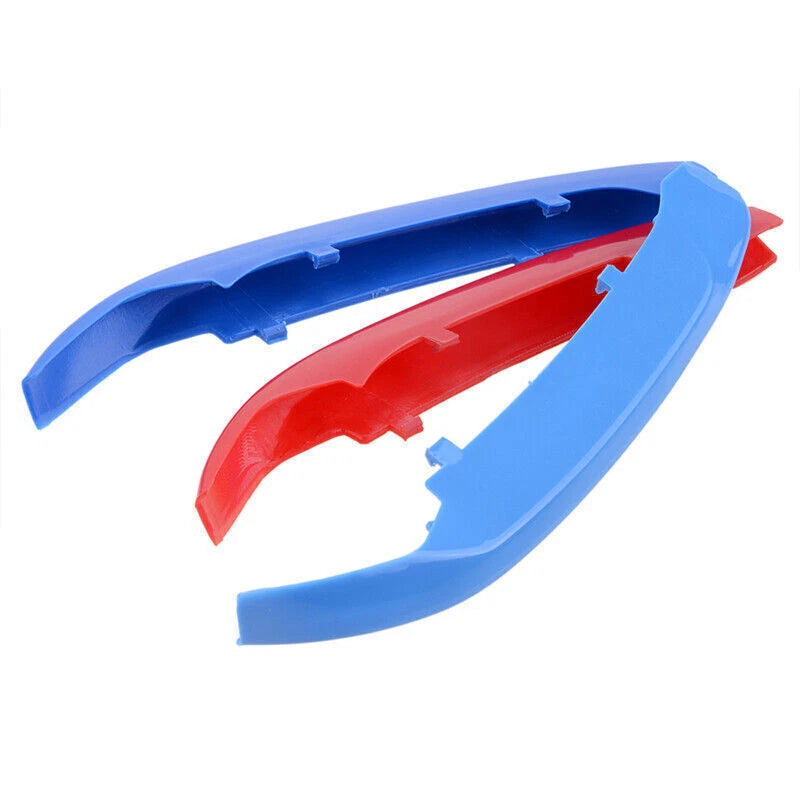 3 Pcs M-Color 8 Slats Front Grill Cover Clips for BMW X1 F48 (2015-2018)