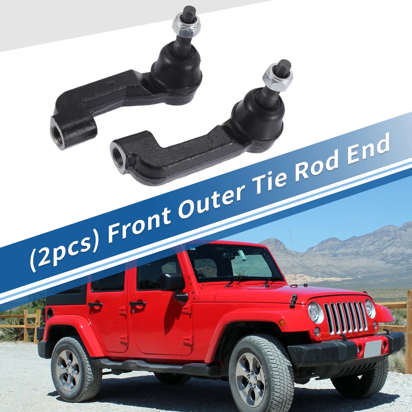Front Outer Tie Rod End Links for Jeep Liberty (2008-2012)