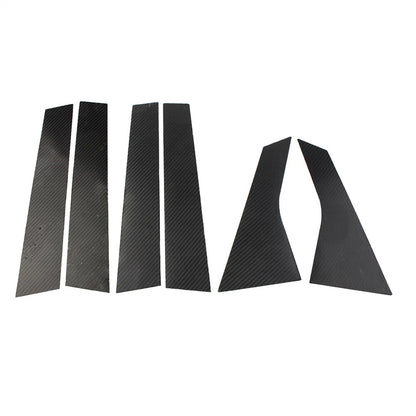 6Pcs Carbon Fiber Look Door Window Trim Covers for Honda Accord (2018-2021)