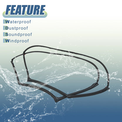 2 x Window Glass Seals for Jeep Wrangler (2007-2018)
