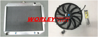 3 Row Aluminum Radiator & Fan for Plymouth Fury V8 (1967-1970)