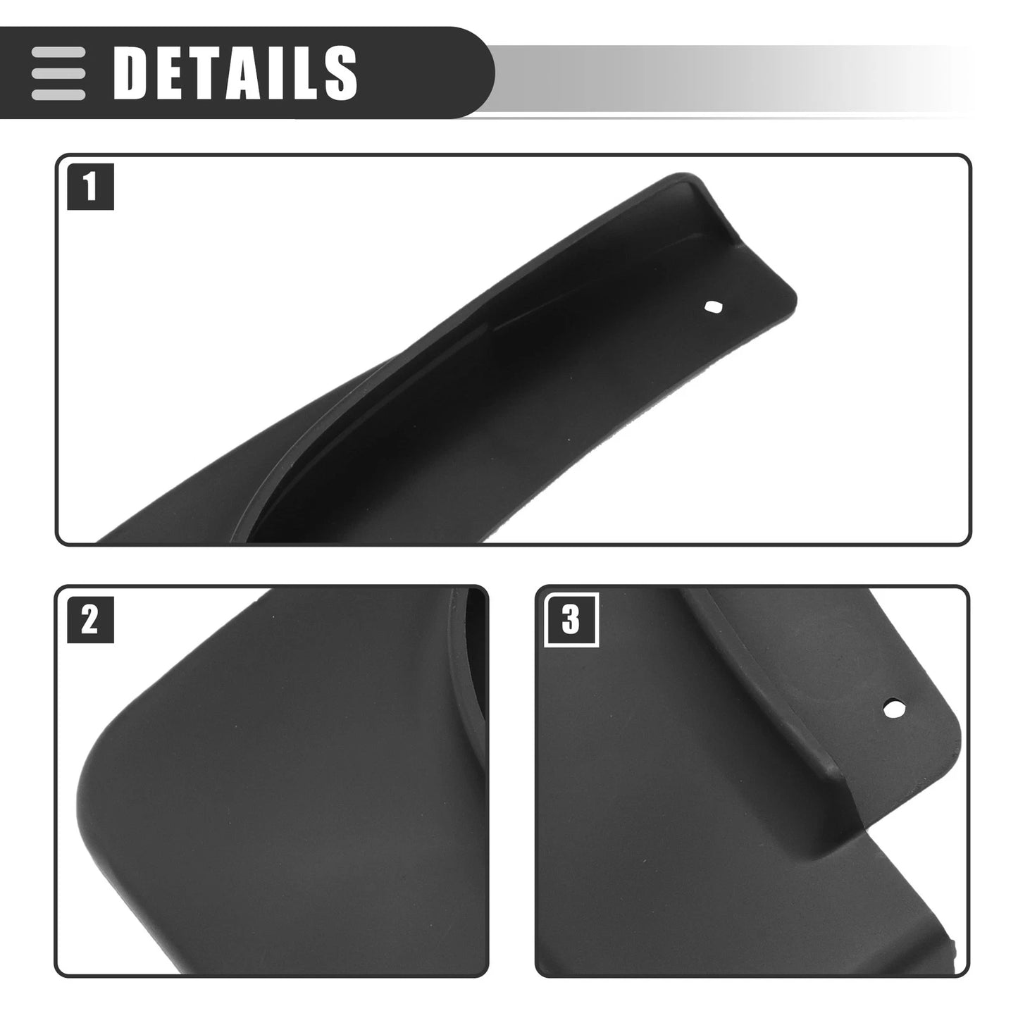Car Mud Flaps Splash Guards Set for Jeep Compass (2017-2020)