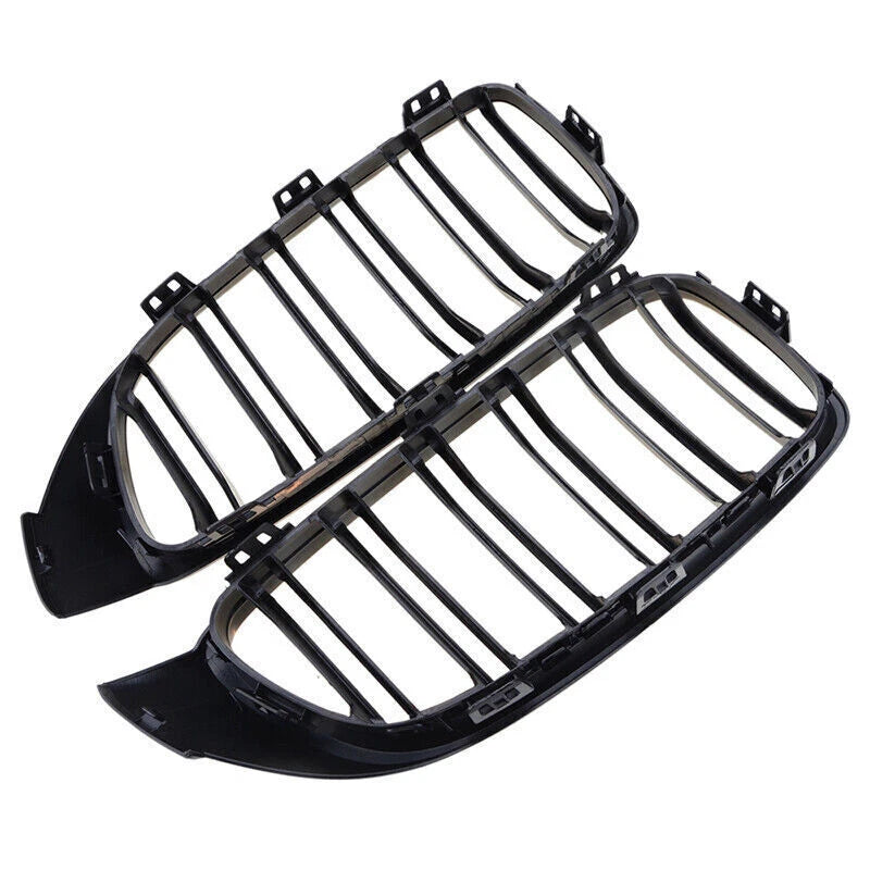 Gloss Black Dual Slat Kidney Grille for BMW 4 Series F32 F33 F36 F80 (2014-2020)
