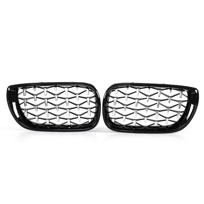 Black Kidney Diamond Grill for BMW E46 320i 325i 330i 2002-2005